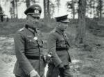 Gen. Nicolaus von Falkenhorst (z lewej), dowódca niemieckich wojsk inwazyjnych w Norwegii, fot. z 1941 r. 