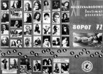 Plakat z wykonawcami , Sopot 1972