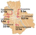 Agencja Mienia Wojskowego ma w stolicy ponad 55 ha gruntu. Największa nieruchomość to 17 ha przy ul. Powązkowskiej. 