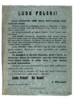 Odezwa „Ludu Polski” sygnowana przez Piłsudskiego 18 sierpnia 1920 roku