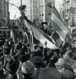 Manifestacja antyniemiecka  w Belgradzie, koniec kwietnia 1941 r. 