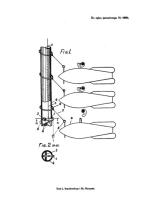 Wyrzutnik bomb Władysława Świąteckiego, rysunek z dokumentu patentowego 