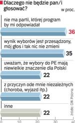 Polacy nie wierzą w siłę swojego głosu. Telefoniczny sondaż GfK Polonia z 3 i 4.06 na próbie 3000 osób. 