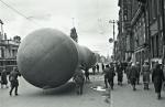 Balony zaporowe na Newskim Prospekcie, jesień 1941 r.