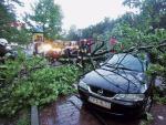 Podczas  wczorajszej nawałnicy nie mieli szczęścia właściciele aut pozostawionych pod drzewami. Te pod naporem porywistego wiatru łamały się niczym  zapałki 