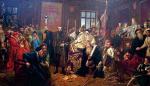 Zaprzysiężenie aktu unii lubelskiej uwiecznił Jan Matejko na jednym z najbardziej znanych obrazów
