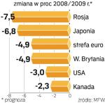 Żaden z krajów G8 nie odnotuje w tym roku wzrostu. Poprawę zobaczymy w 2010 r.