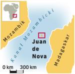 Na malutkiej Juan de Nova znajdują się tylko pas startowy i stacja meteorologiczna.