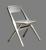 2F Folding Chair, idealnie płaskie – na 1 m sześciennym mieści się 100 takich krzeseł (proj. Hannu Kähönen/ Creadesign, Design Forum Finland) 