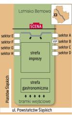 schemat organizacji terenu imprezy 