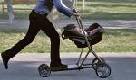 Hulaj-wózek  połączenie hulajnogi  i wózka dziecięcego
