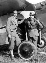 Franciszek Żwirko i Stanisław Wigura  przy samolocie RWD-6, 1932 rok