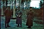 Oficerowie niemiecki i sowiecki na linii demarkacyjnej koło Augustowa. 1 października 1939 r. Jej wytyczenie było konsekwencją tajnego protokołu do paktu Ribbentrop-Mołotow
