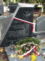 Symboliczny grób gen. Fieldorfa na warszawskich Powązkach (tzw. wojskowych)