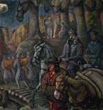 „Haller i Minkiewicz w Karpatach” – obraz olejny Władysława Roguskiego