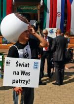 Happening międzynarodowej organizacji ekologicznej WWF