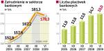 Kryzys w bankach. Liczba pracowników rosła m.in wraz  z rozwojem sieci placówek, który ostatnio został zahamowany. 