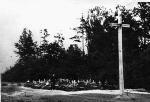 Partyzancka kwatera „Ragnerowców” na cmentarzu  w Niecieczy, 1944 R.