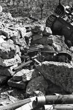 Stanowisko polskiego ckm pod Monte Cassino, maj 1944 r.