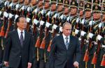Premier Wen Jiabao i szef rosyjskiego rządu Władimir Putin 