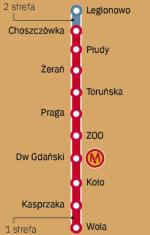 SKM pojedzie z Legionowa do przystanku Wola. Większość pasażerów przesiądzie się do metra na Dw. Gdańskim.