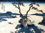 Katsushika Hokusai (1760 – 1849) „Jezioro Suwa w prowincji Shinshū”  z serii „Trzydzieści sześć widoków  góry Fuji”  Muzeum Narodowe w Krakowie