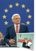 Jerzy Buzek  – obecnie  przewodniczący Parlamentu  Europejskiego.  Kiedy z ramienia  Akcji Wyborczej  Solidarność  objął stanowisko  premiera,  oświadczył:  wzięliśmy władzę po to, aby oddać ją  ludziom...