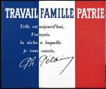 „Praca, Rodzina, Ojczyzna” – plakat propagandowy z hasłem marszałka Pétaina