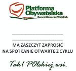 Nowe kolory  i hasła  – w ten sposób Platforma będzie  zapraszać  na spotkania  w całym kraju