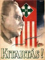 Plakat węgierskich faszystów – strzałokrzyżowców z wizerunkiem Ferenca Szalasiego