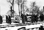 Żołnierze niemieccy podczas walk na Węgrzech , styczeń 1945 r. 