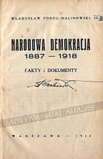 Okładka „Narodowej Demokracji” z 1933 roku 
