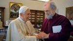 Benedykt XVI i arcybiskup Rowan Wiliams w Watykanie