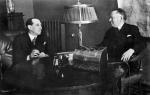 Minister spraw zagranicznych Józef Beck i ludowy komisarz spraw zagranicznych Maksym Litwinow. Moskwa, 1934 rok 