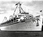 Niemiecki statek pasażerski „Wilhelm Gustloff” zatopiony 30 stycznia 1945 r. po wypłynięciu z Gdyni przez sowiecki okręt podwodny S-13