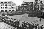 Przegląd oddziałów 2. Armii WP w czeskim miasteczku, 9 maja 1945 r. 