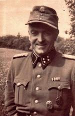 Sturmbannführer SS Gerhard Bast, zdjęcie zrobione w Polsce lub na Słowacji