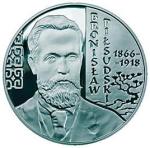 Moneta z podobizną Bronisława Piłsudskiego, wyemitowana w 2008 r. przez NBP