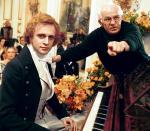 Jerzy Antczak  na planie filmu „Chopin. Pragnienie miłości”  z odtwórcą głównej roli Piotrem Adamczykiem