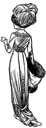 Dama pochodzi ze stylowej reklamy salonu Hersego sprzed 100 lat