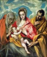 Święta Rodzina ze św. Anną, El Greco, ok. 1590 – 1595, olej na płótnie, Szpital św. Jana Chrzciciela, Toledo 