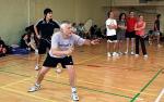 Kierownik i trener sekcji badmintona AZS UW bierze również udział w turniejach