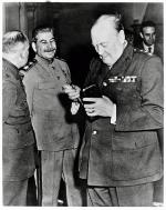 Stalin i Churchill na konferencji jałtańskiej, luty 1945 r. 
