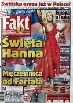 „Fakt” o zwolnieniu Hanny Lis, 29 kwietnia 2009 r. 