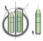 Plan rozmieszczenia rakiet z głowicami atomowymi na okręcie podwodnym