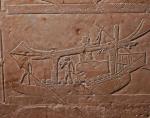 Lodź egipska na reliefie z grobowca egipskiego dostojnika Ipy w Sakkarze, ok. 2500 – 2300 p.n.e.
