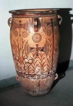 Minojskie naczynie zdobione wizerunkami toporów, ok. 1450 r. p.n.e.
