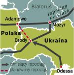 Rurociąg to tylko element całej trasy.  Azerską ropę trzeba dowieźć statkami do Odessy. 