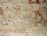 Bitwa morska, relief z grobowca dostojnika egipskiego z czasów V dynastii,  ok. 2400 r. p.n.e.