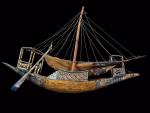 . Model egipskiej łodzi królewskiej odnaleziony w grobowcu Tutanchamona, druga połowa XIV w. p.n.e.
